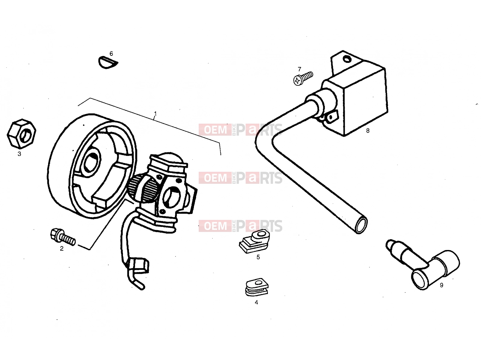 derbi Variant Start-Stop 50 Tables » Cdi magneto assy
