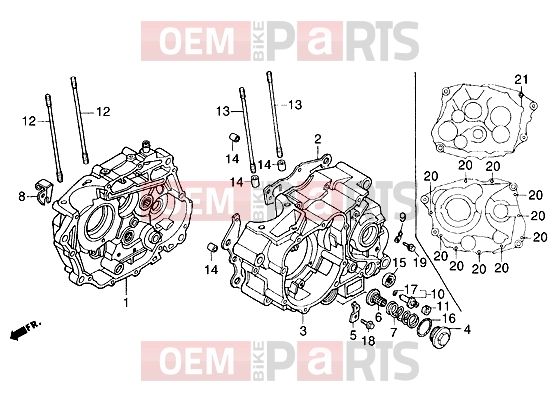 gilera Coguar Engine » Crankcase