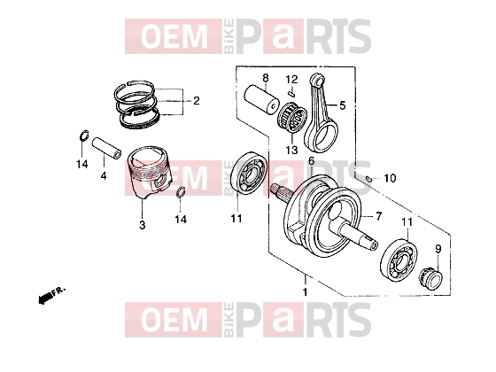gilera Coguar Engine » Crankshaft-Piston