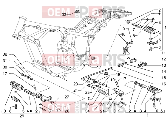 gilera Coguar Chassis » Frame