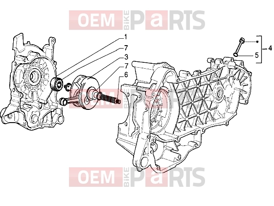 gilera DNA 125 Engine » Crankshaft