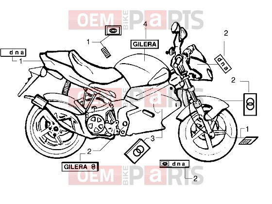 gilera DNA 50 Chassis » Emblems