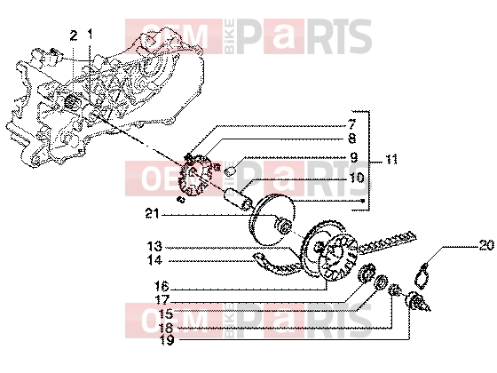 gilera DNA GP Experience Engine » Driving pulley