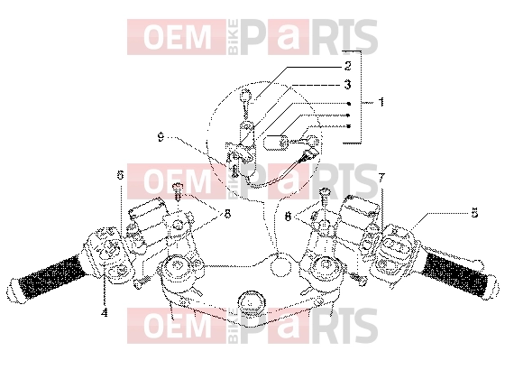 gilera DNA GP Experience Handlebars » Electrical device-key operated switch