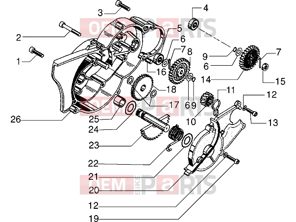 gilera Eaglet Engine » Plug for starting shaft(hole)