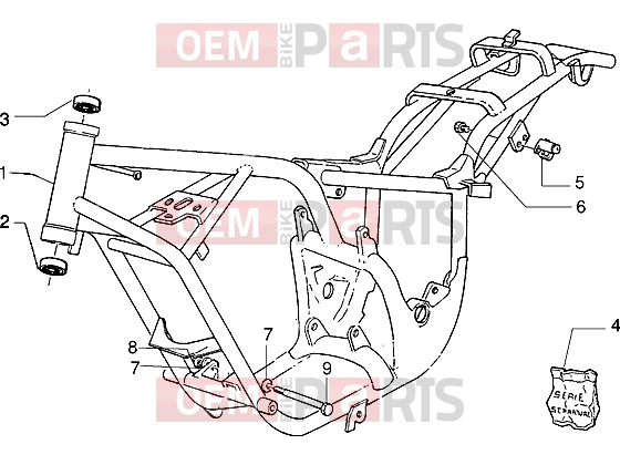 gilera Eaglet automatic váz » karosszéria