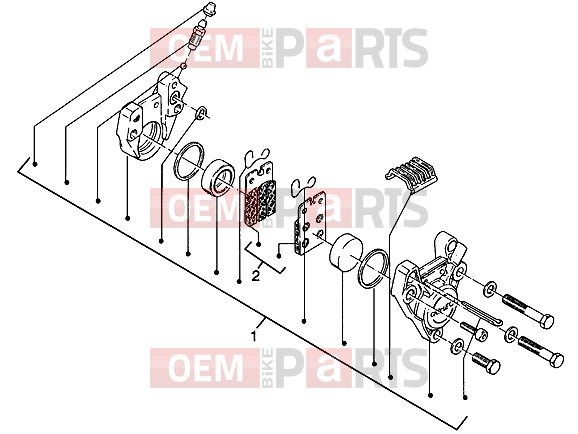 gilera Eaglet automatic Suspensions-Wheels » Front brake caliper