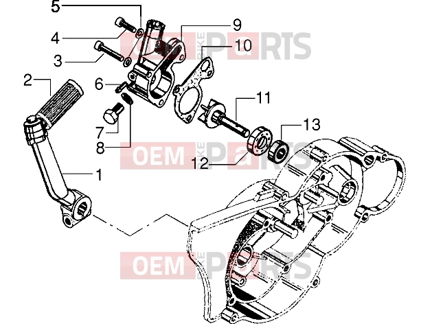 gilera Eaglet automatic Chassis » Start. lever