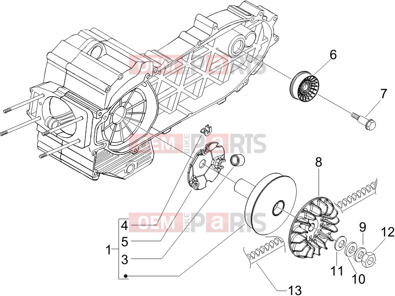 gilera 2007 Fuoco 500 Engine » Driving pulley
