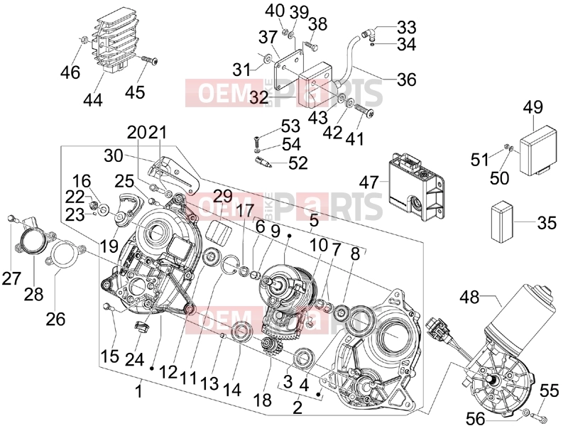 gilera 2007 Fuoco 500 Electrical system » Voltage Regulators - Electronic Control Units (ecu) - H.T. Coil