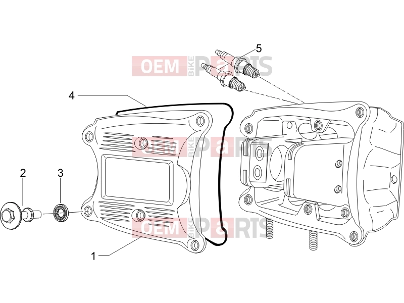 gilera 2009 Fuoco 500 Engine » Cylinder head cover