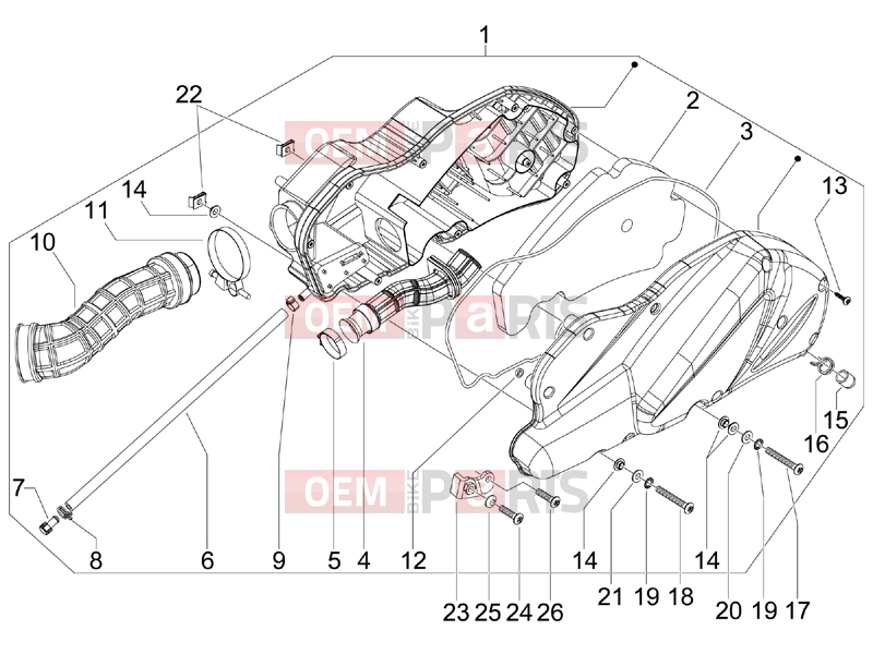 gilera 2012 Fuoco 500 Engine » Air filter
