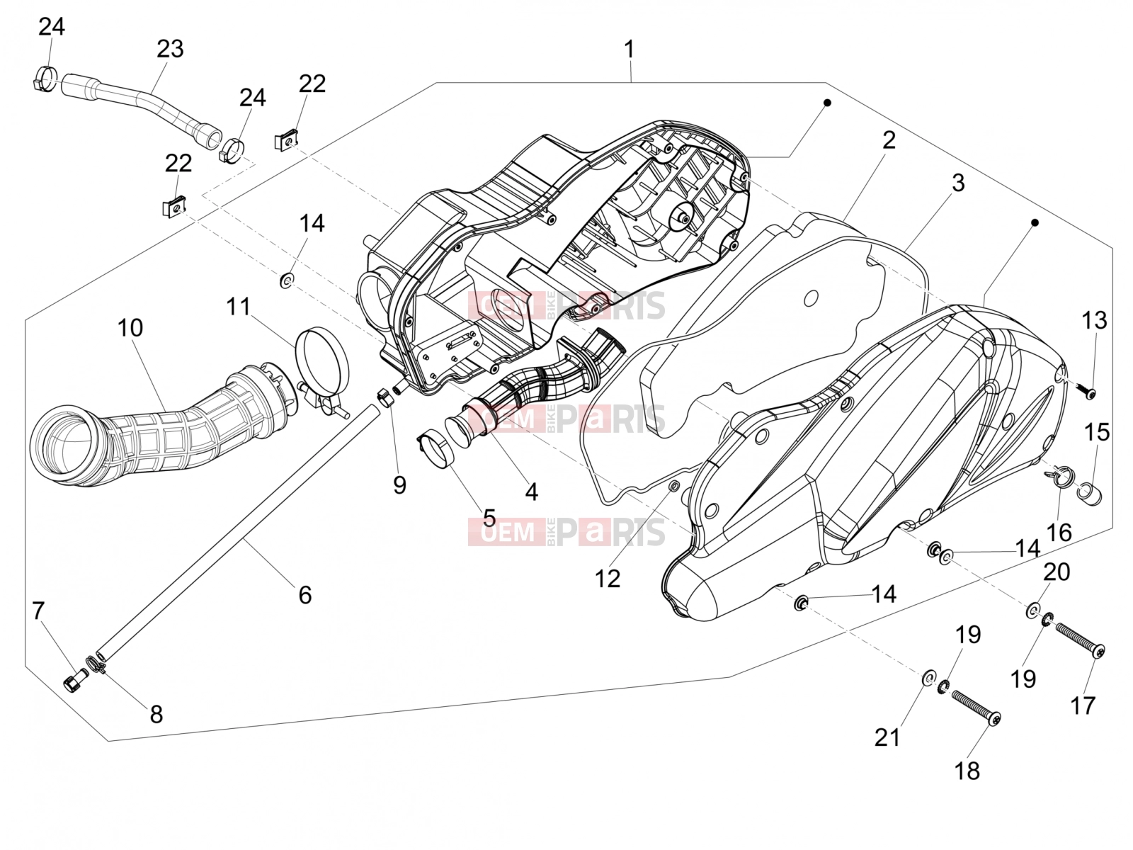 gilera 2014 Fuoco 500 LT Engine » Air filter