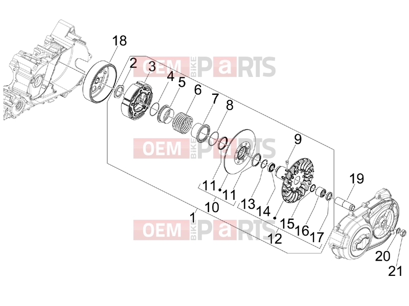 gilera 2008 GP 800 Engine » Driven pulley