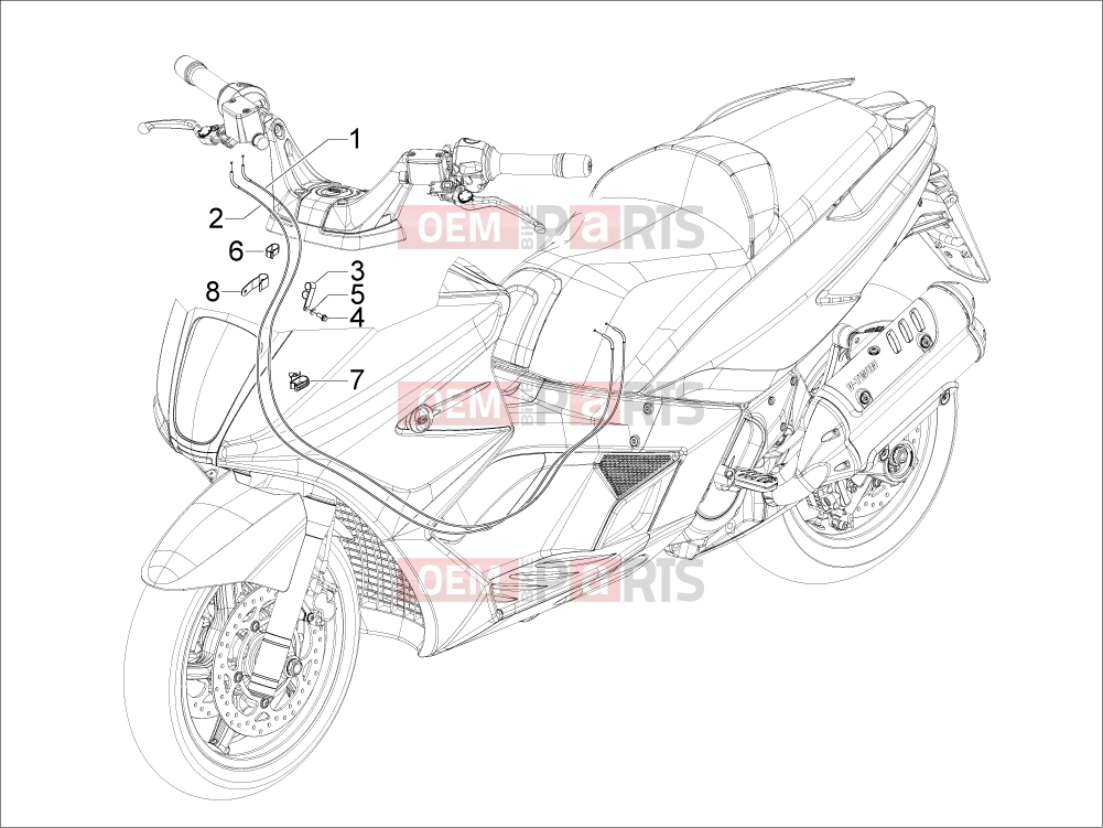 gilera 2009 GP 800 Braking system - Transmissions » Transmissions