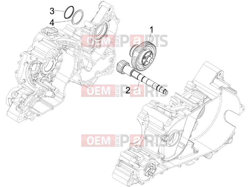 gilera 2010 GP 800 Engine » Reduction unit