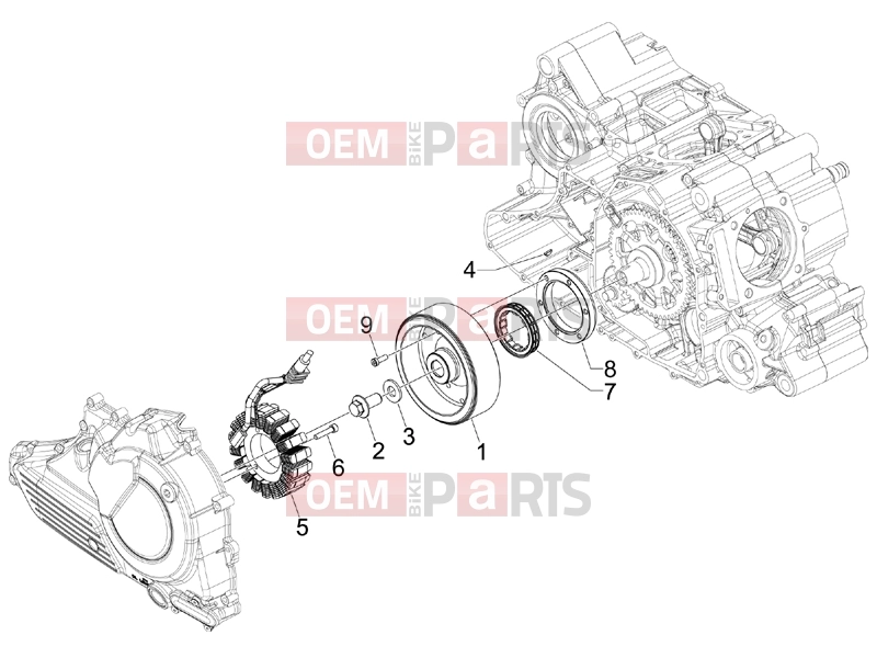 gilera 2009 GP 800 Centenario Engine » Flywheel magneto
