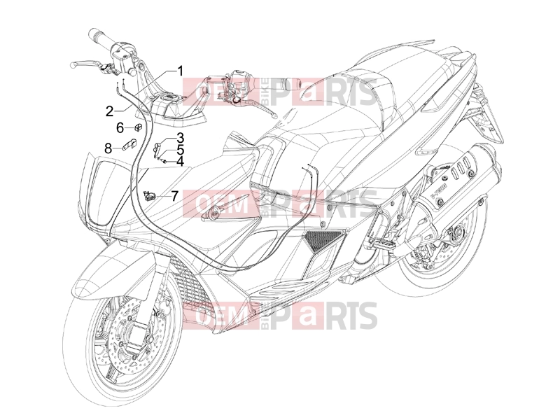 gilera 2009 GP 800 Centenario Braking system - Transmissions » Transmissions
