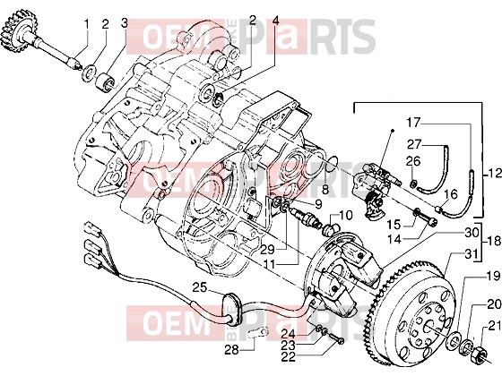gilera GSM Engine » Flywheel magneto