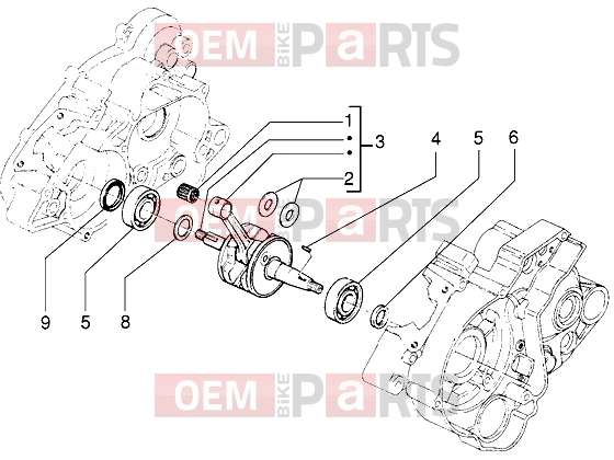 gilera H@k Engine » Crankshaft