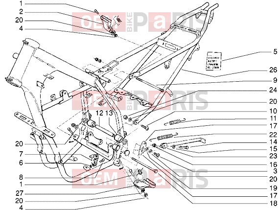 gilera H@k Chassis » Frame