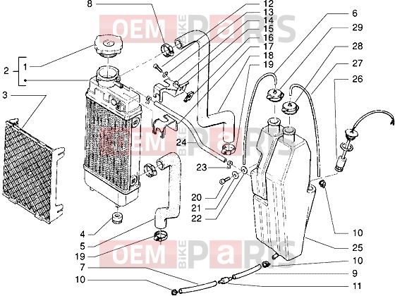 gilera H@k Engine » Radiator