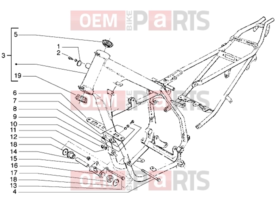 gilera H@k M.Y. 2001 Chassis » Frame