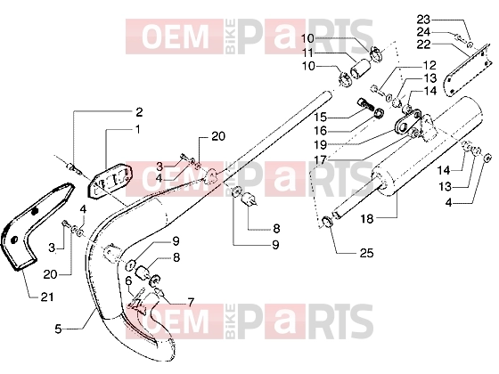 gilera H@k M.Y. 2001 Engine » Silencer