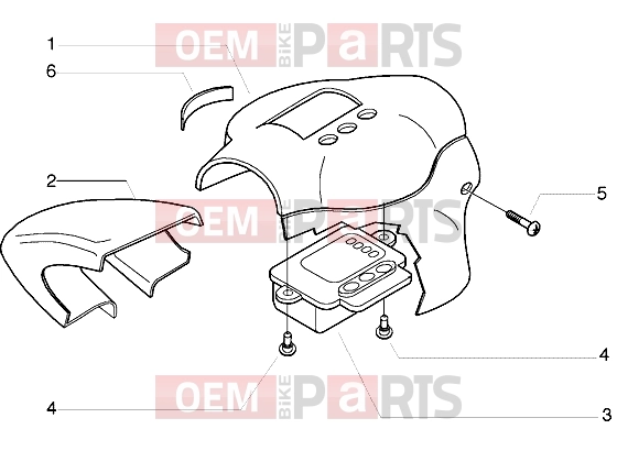 gilera Ice Handlebars » Handlebars component parts-Instrument unit