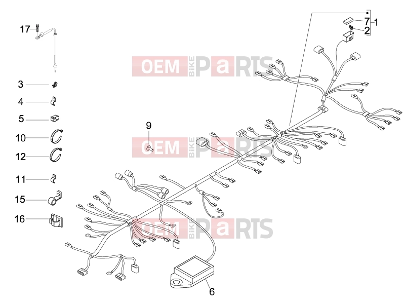 gilera 2007 Nexus 125 Electrical system » Main cable harness