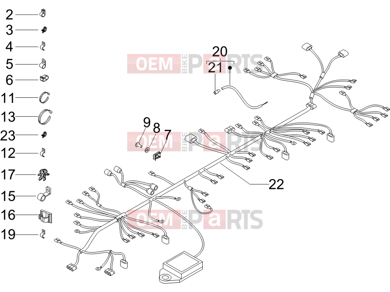 gilera 2006 Nexus 250 Electrical system » Main cable harness