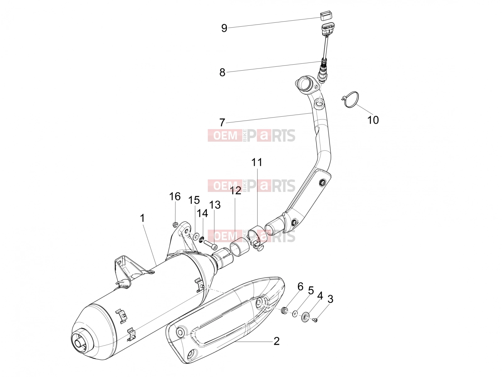 gilera 2006 Nexus 250 Engine » Silencer