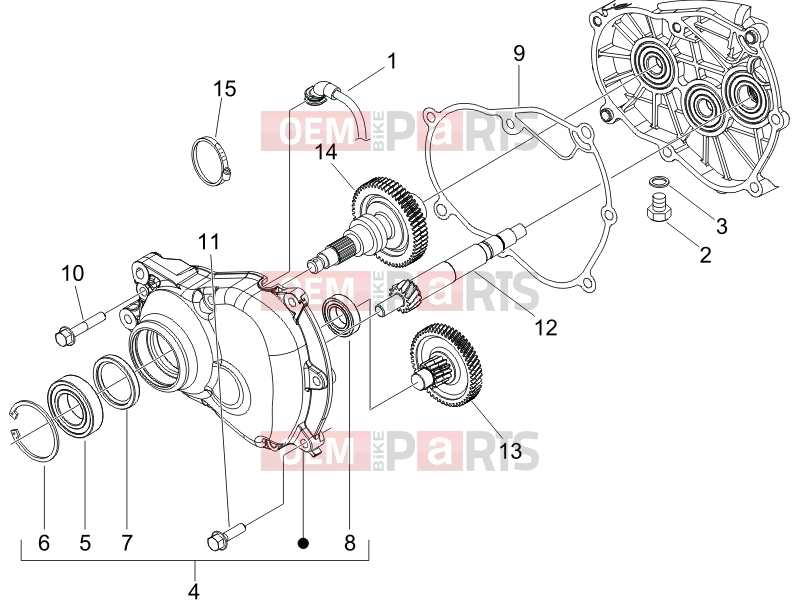 gilera 2006 Nexus 250 SP Engine » Reduction unit