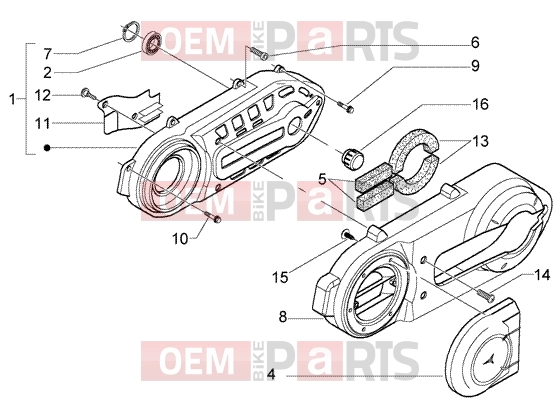 gilera Nexus 500 Engine » Crankcase Cooling
