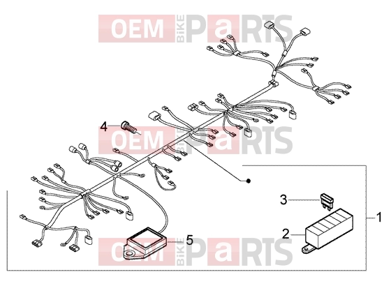gilera Nexus 500 Electrical system » Main Cables Unit