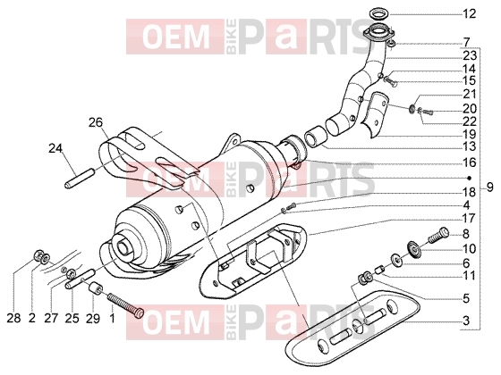 gilera Nexus 500 Engine » Silencer