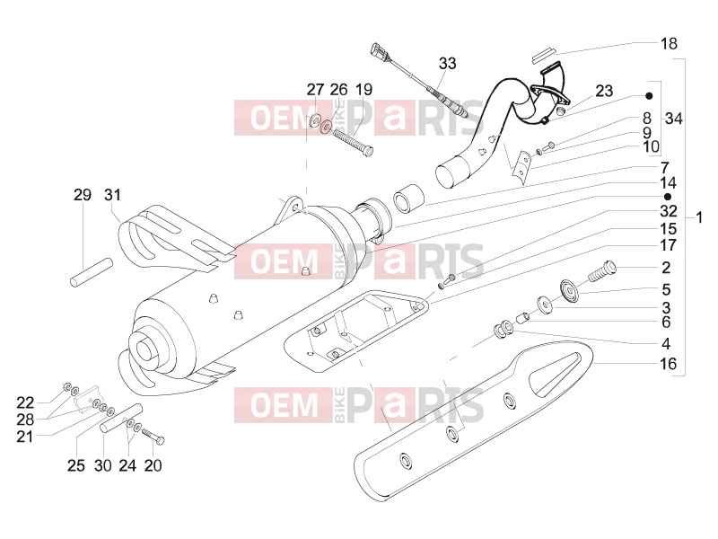 gilera 2007 Nexus 500 Engine » Silencer