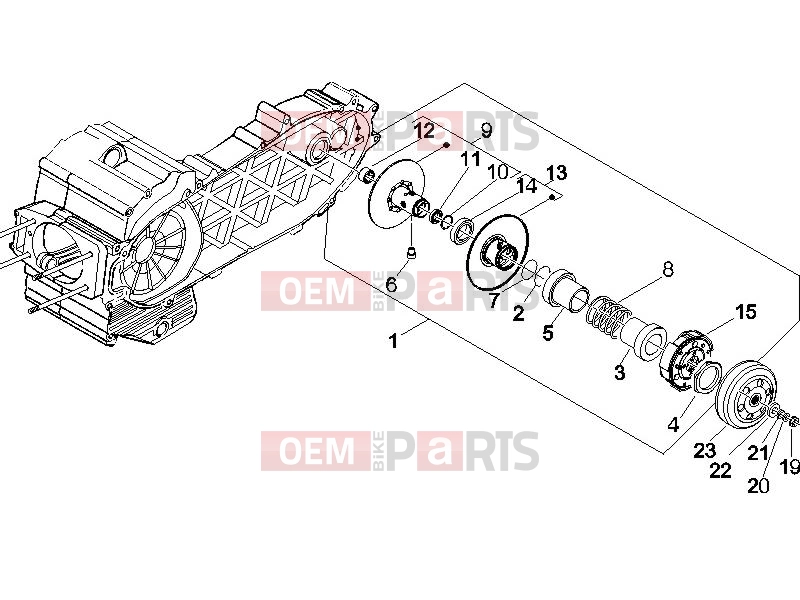 gilera 2009 Nexus 500 Engine » Driven pulley