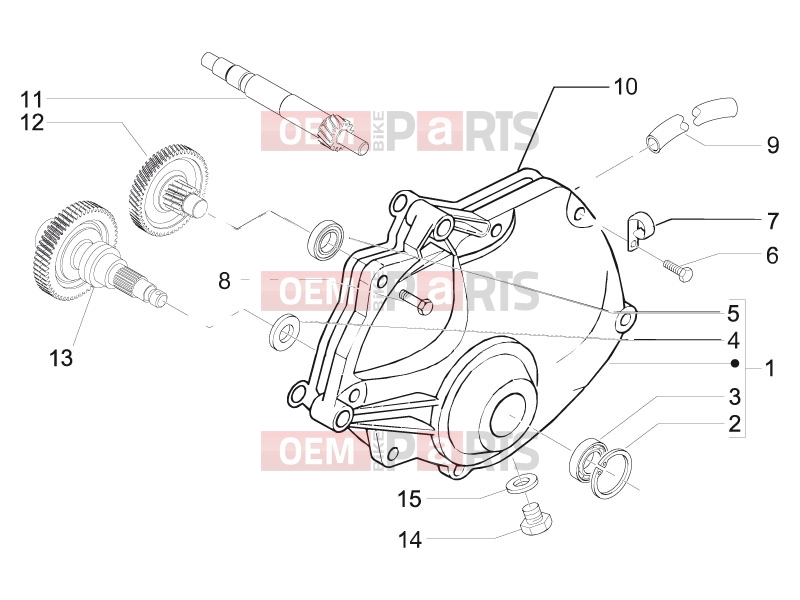 gilera 2011 Nexus 500 Engine » Reduction unit