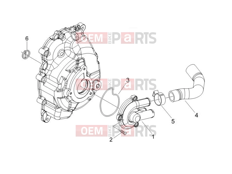 gilera 2007 Oregon 250 Engine » Cooler pump