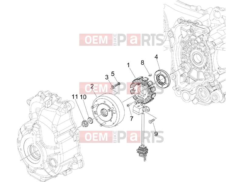 gilera 2007 Oregon 250 Engine » Flywheel magneto