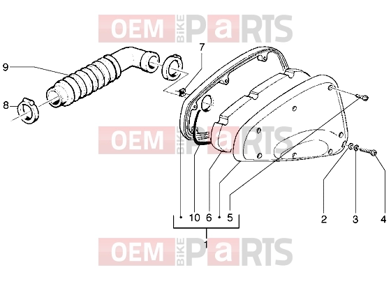 gilera Runner 50 2T Engine » Air cleaner
