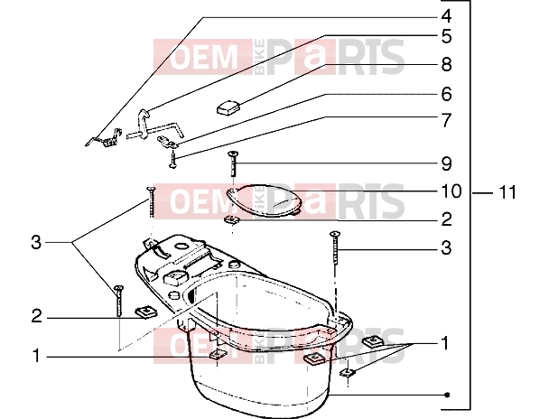 gilera Runner 50 2T Chassis » Case helmet