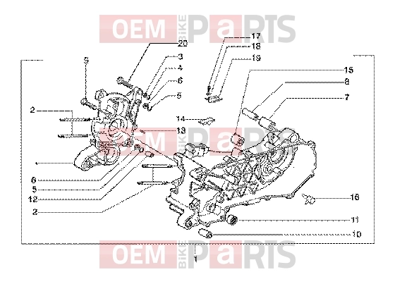gilera Runner 125 FX 2T Engine » Crankase