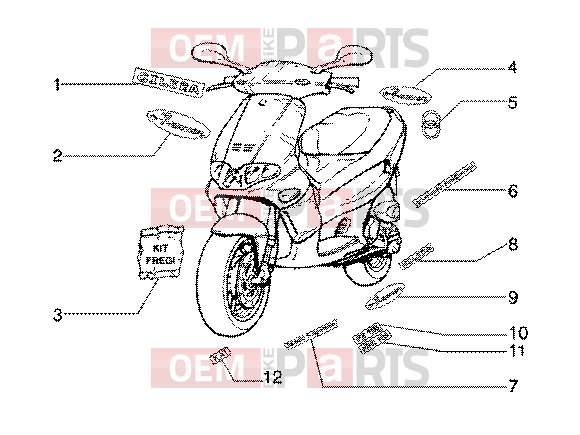 gilera Runner 125 FX 2T Chassis » Emblems