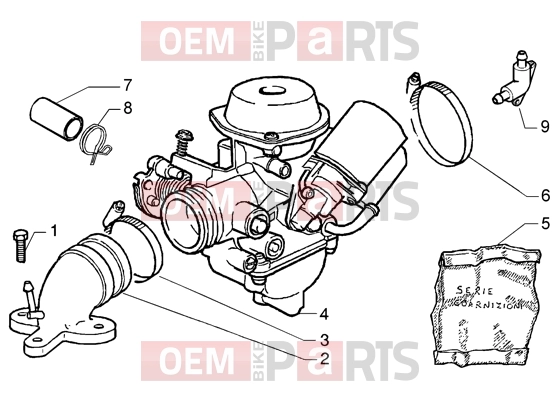 gilera Runner 125 VX 4T Engine » Carburettor