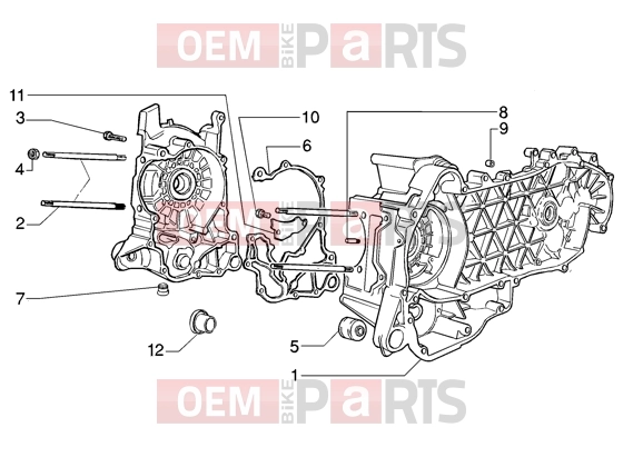 gilera Runner 125 VX 4T Engine » Crankase