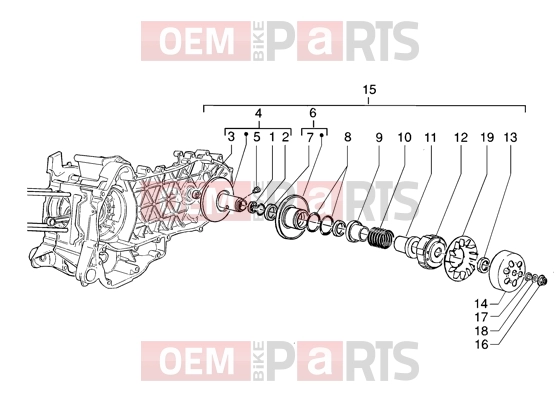 gilera Runner 125 VX 4T Engine » Driven pulley