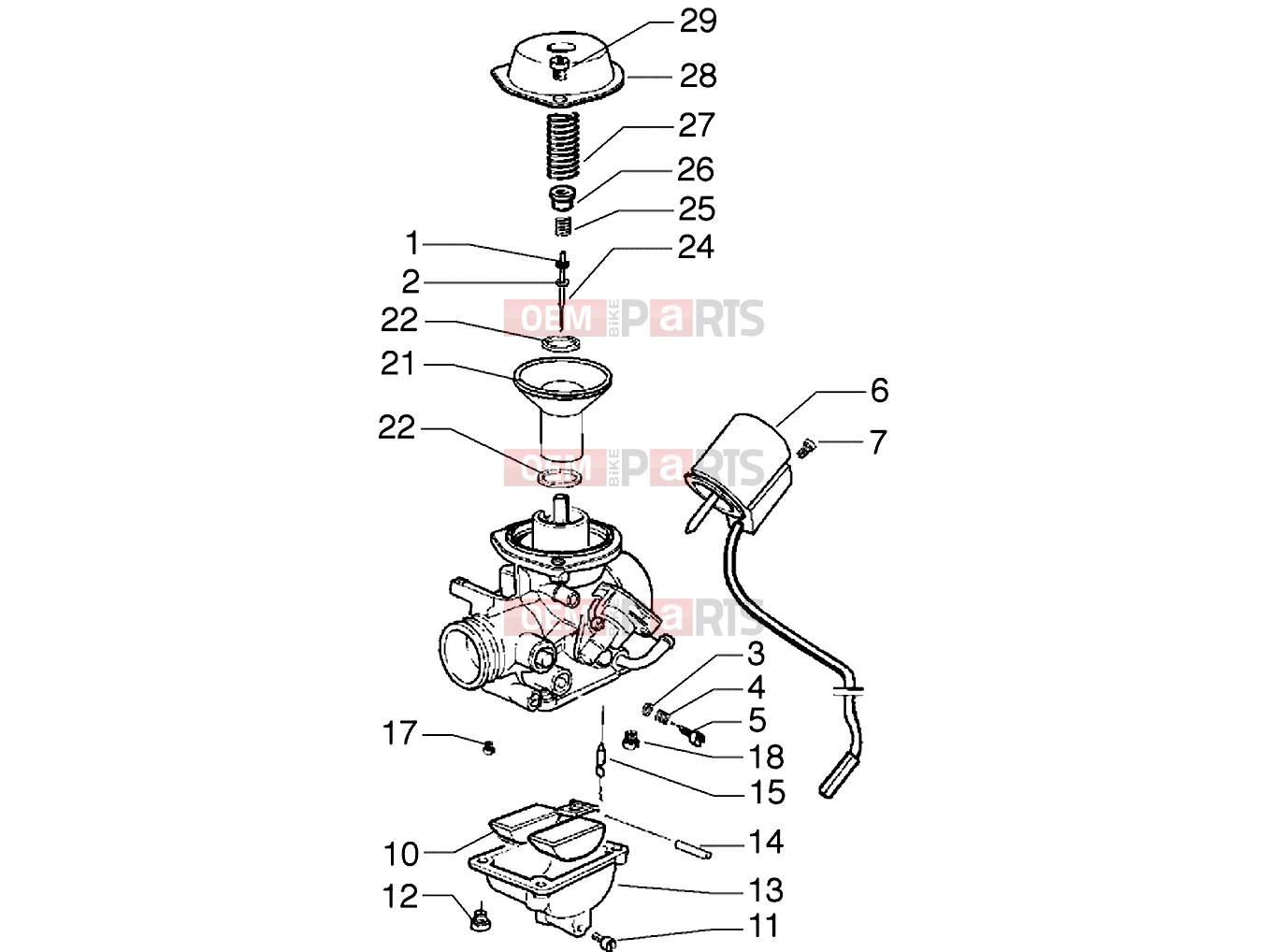 gilera Runner 180 VXR Engine » Carburettor