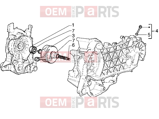 gilera Runner 180 VXR Engine » Crankshaft